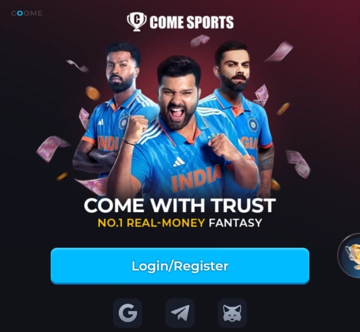 COME login and registration interface for account help